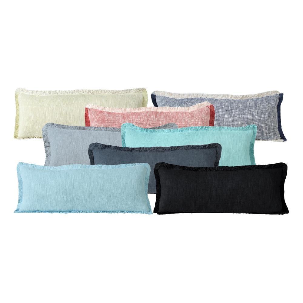 14" X 36" 100% Cotton Geometric Zippered Pillow