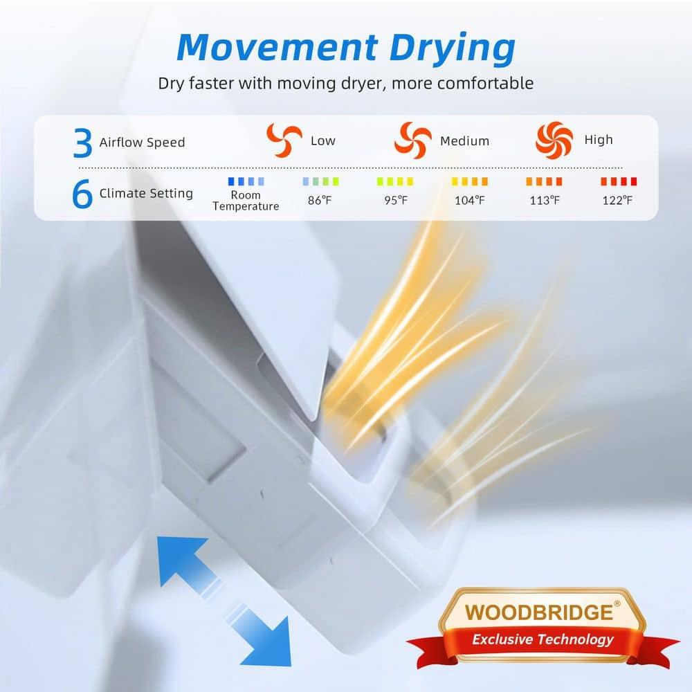 ADA Smart Bidet Toilet with Auto Open & Close, Foot Sensor,Clean Foam Dispenser&MaP Flushing 1000G