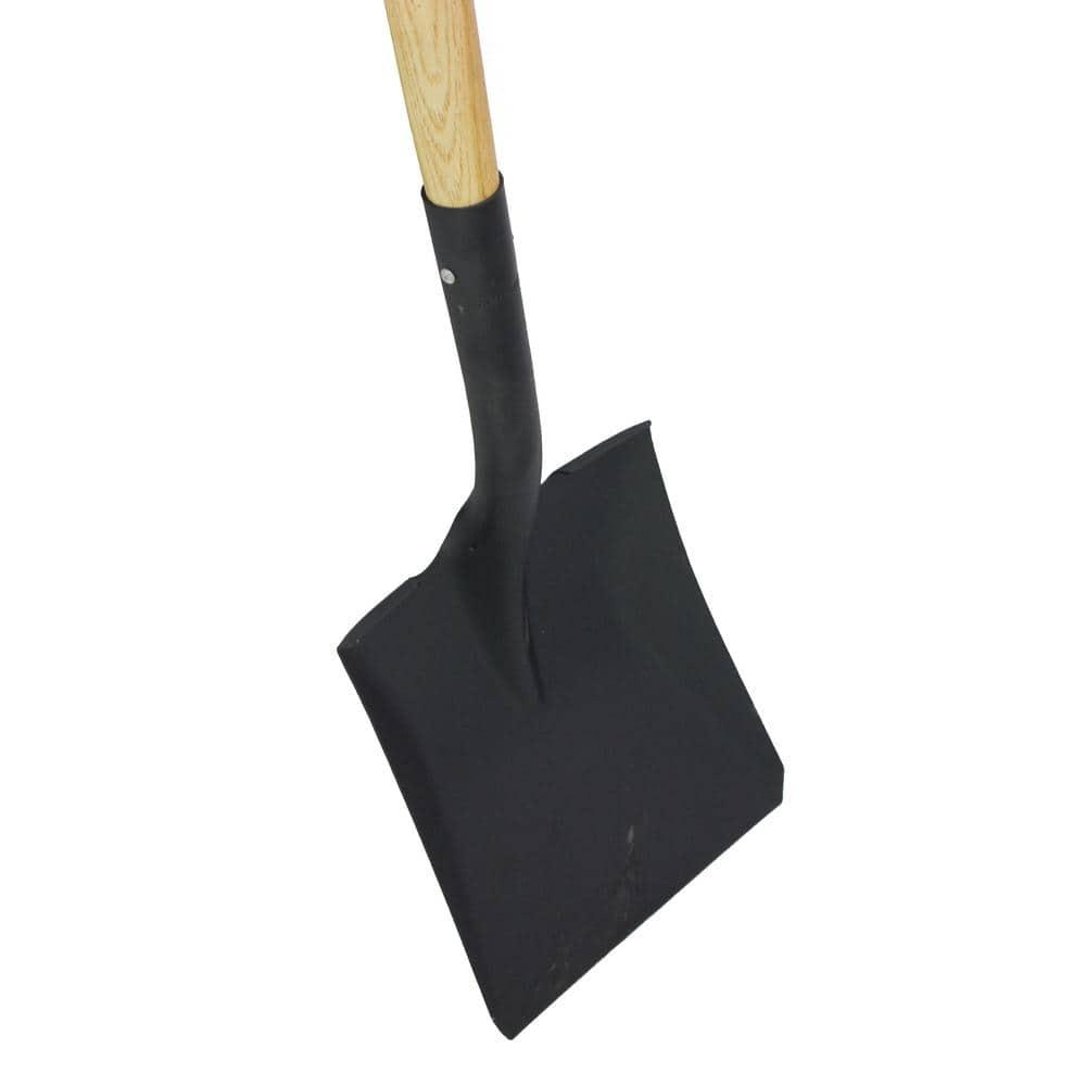 Workforce Tools Square Point Shovel - Sturdy 48” Wooden Handle - Heavy Duty 16 Gauge Steel Head