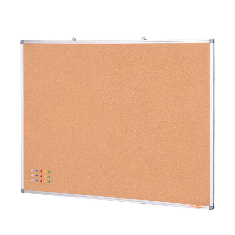 Stellweilan Tessberg 48"x36" Large Cork Board – Wall-Mounted Bulletin Board with Pin Board – Perfect for School, Home, Office