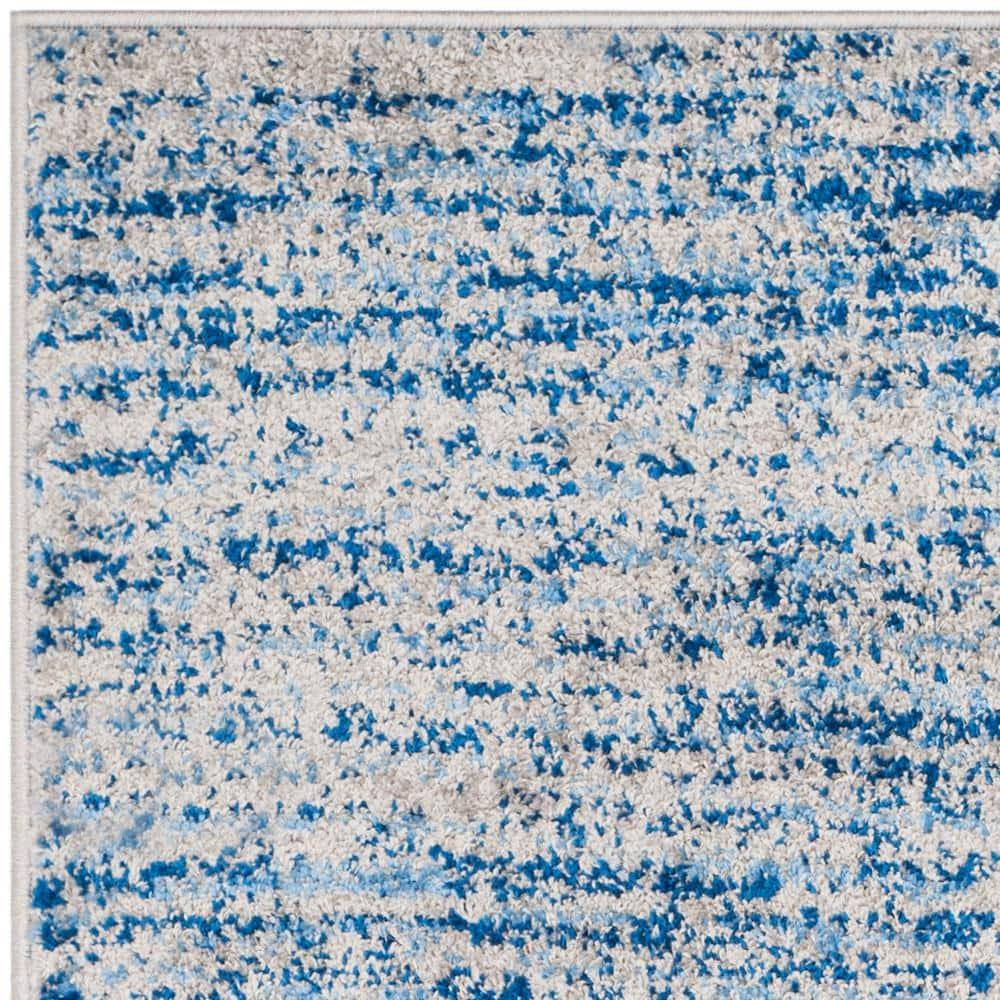 Adirondack ADR117 Machine Made Indoor Accent Rug - Blue/Silver - 3'x5' - Safavieh