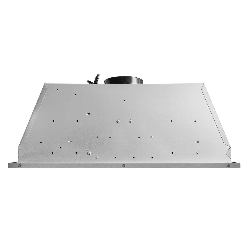 Cosmo 30 in. Lumin Collection Ducted Insert Range Hood, Touch Controls, LED Lights, Permanent Filters, Stainless Steel