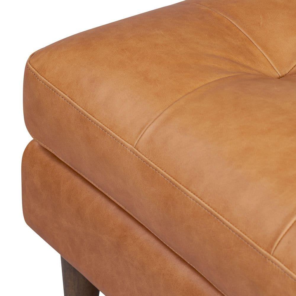 Florence Ottoman Cognac Tan - Poly & Bark