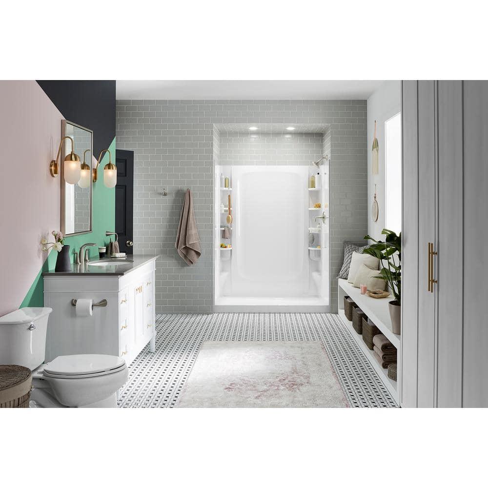 STORE+ 12-Piece Wall Mounted Shower Caddy in White Finish