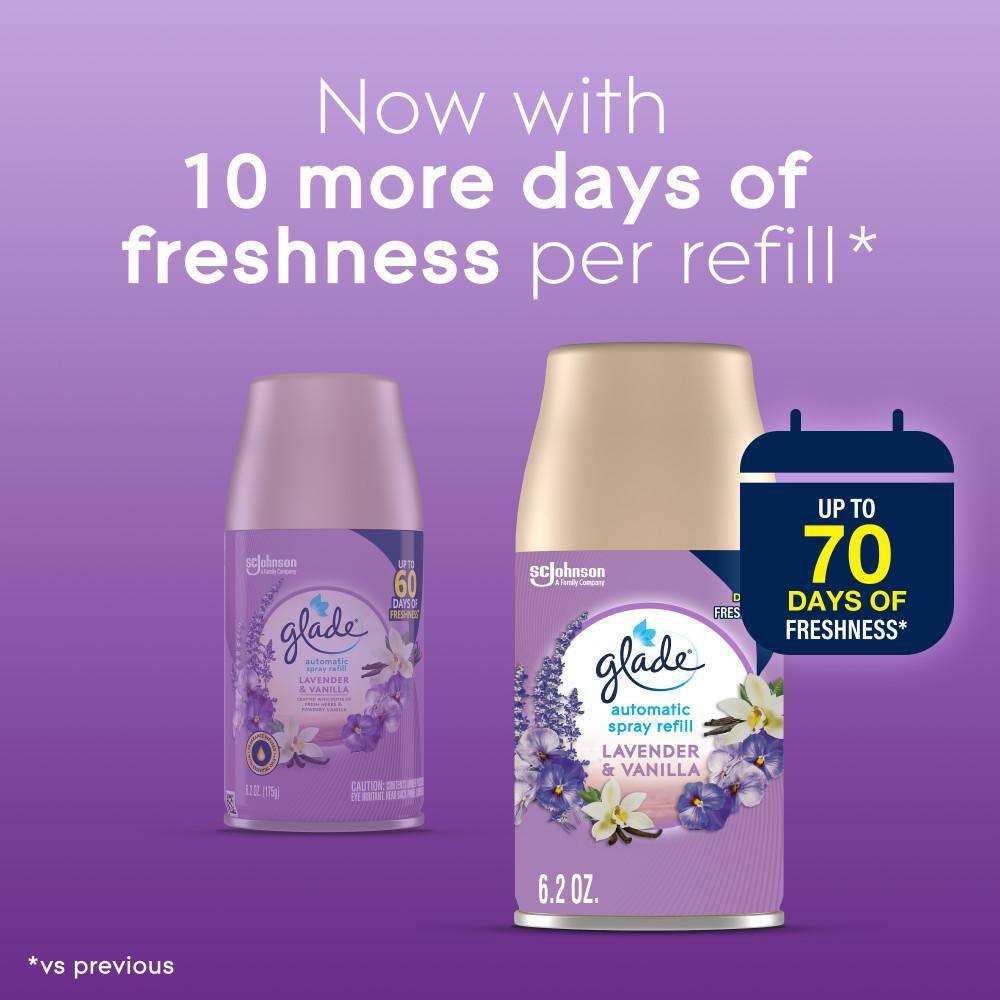 Glade Automatic Spray Air Freshener - Lavender & Vanilla - 6.2oz/2pk