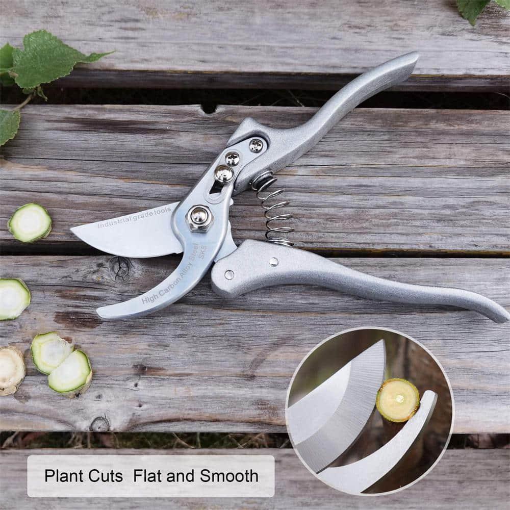 TONMA Pruning Shears for Gardening [Made in Japan] 8 Inch Bypass Garden Scissors Secateurs, Premium Japanese Gardening Tools Hand Pruner Clippers with Ergonomic Handle