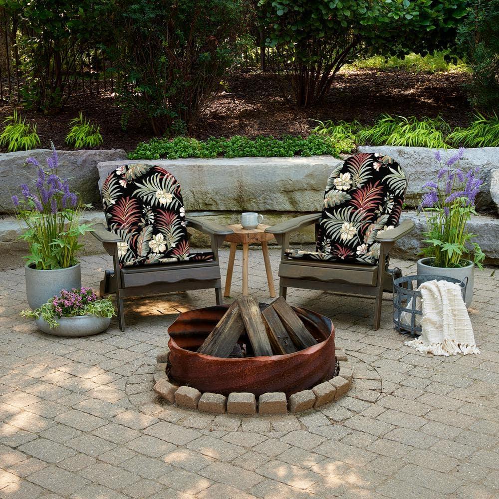 ARDEN Outdoor Foam Adirondack Cushion, Set of 2, 21.5 x 19, Water repellent, Fade Resistant, Foam Cushion for Adirondack Chairs 21.5 x 19