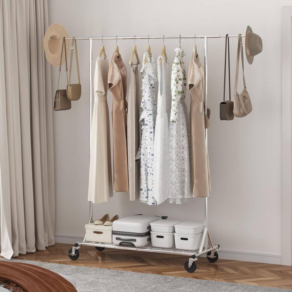 450 lbs Heavy Duty Clothing Garment Rack with Wheels