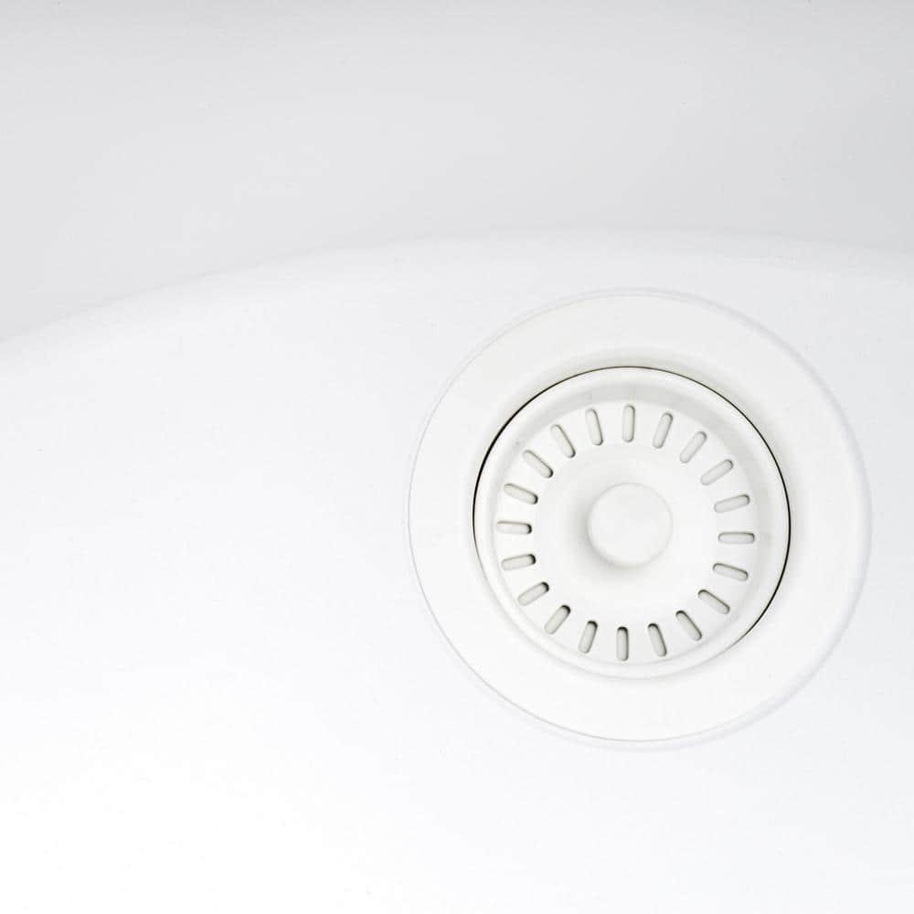 Ruvati Ruvati epiGranite Drop-in Topmount Granite Composite Kitchen Sink RVG1022WH