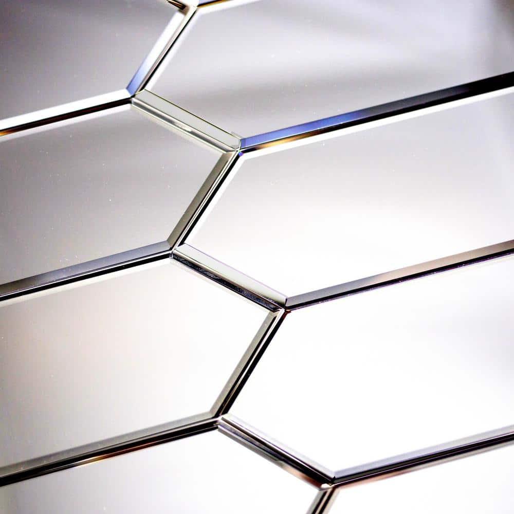 Abolos Reflections Matte 3" x 12" Beveled Glass Tile