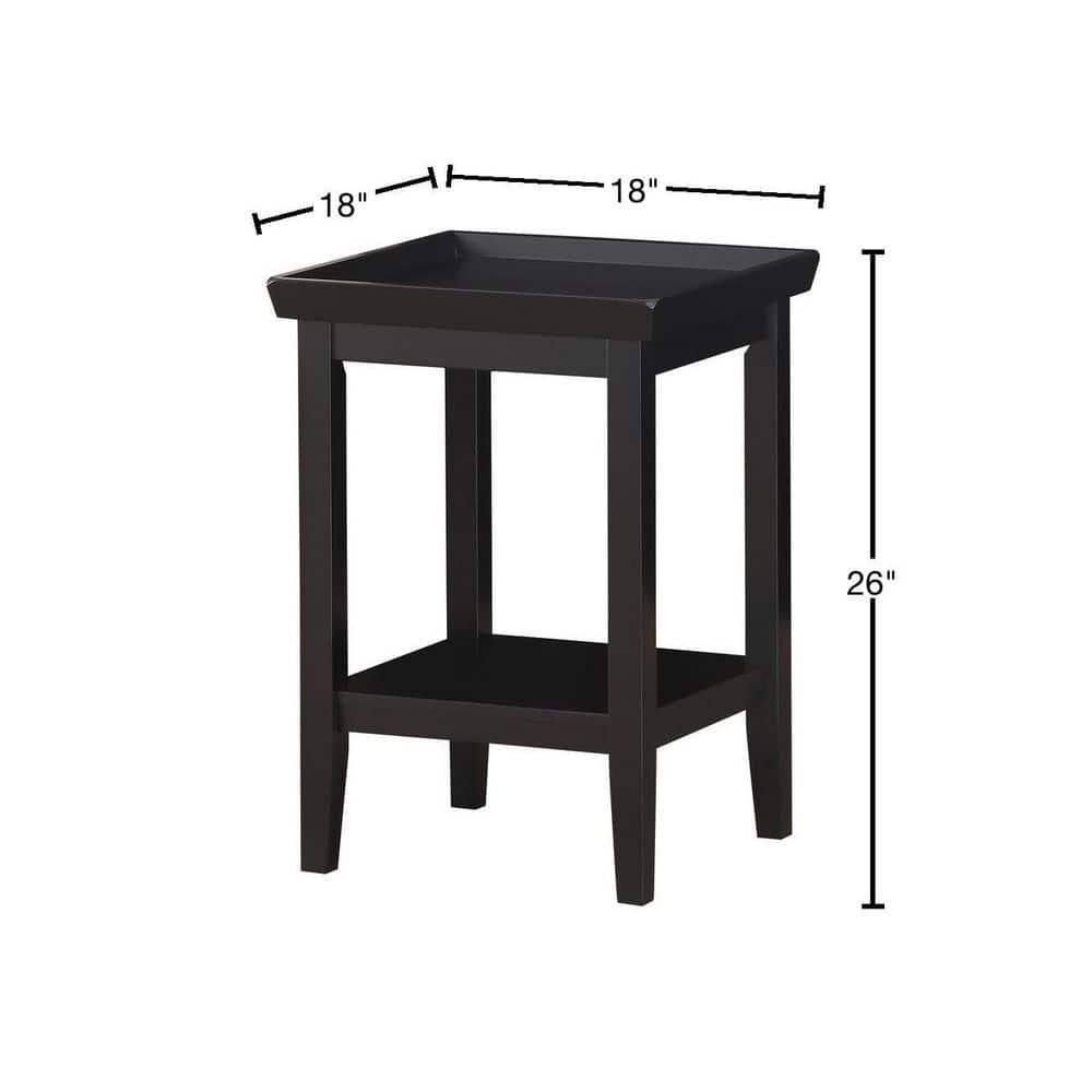 Convenience Concepts Ledgewood End Table, Black