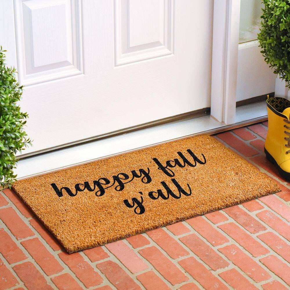 Calloway Mills 108992436 Hapy Fall Yall Doormat, 24" x 36"