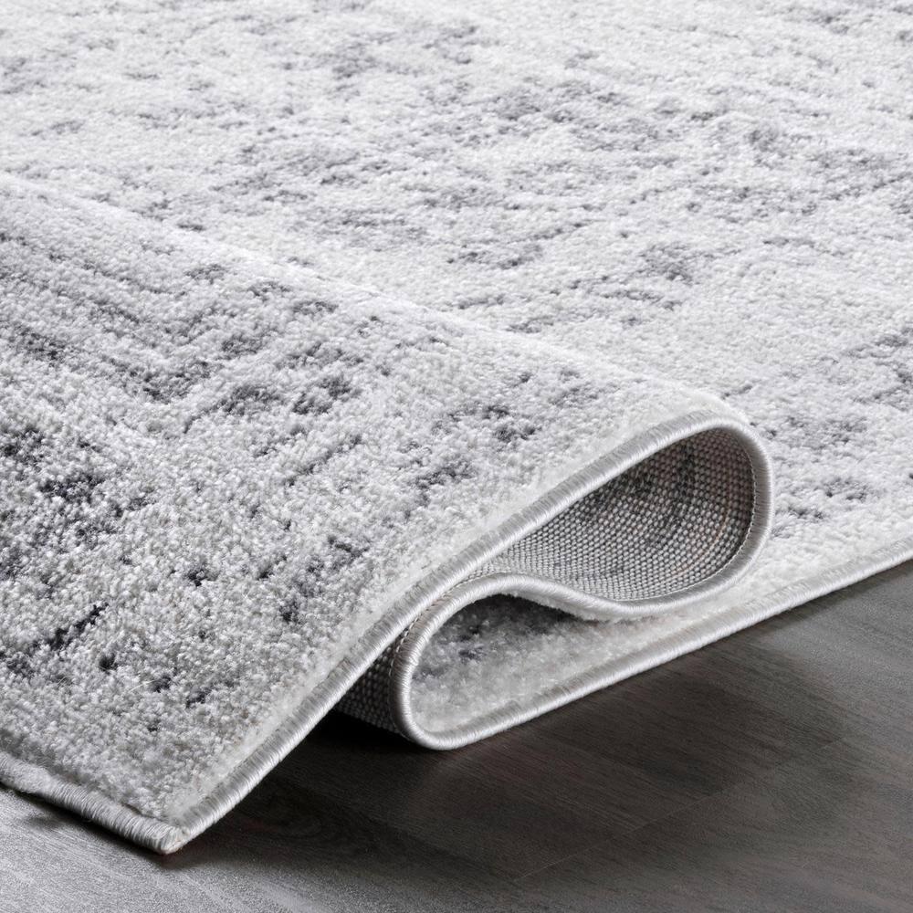 Nuloom Arlena Medallion 4x6 Indoor Area Rug for Living Room Bedroom Dining Room Kitchen, Grey/Ivory