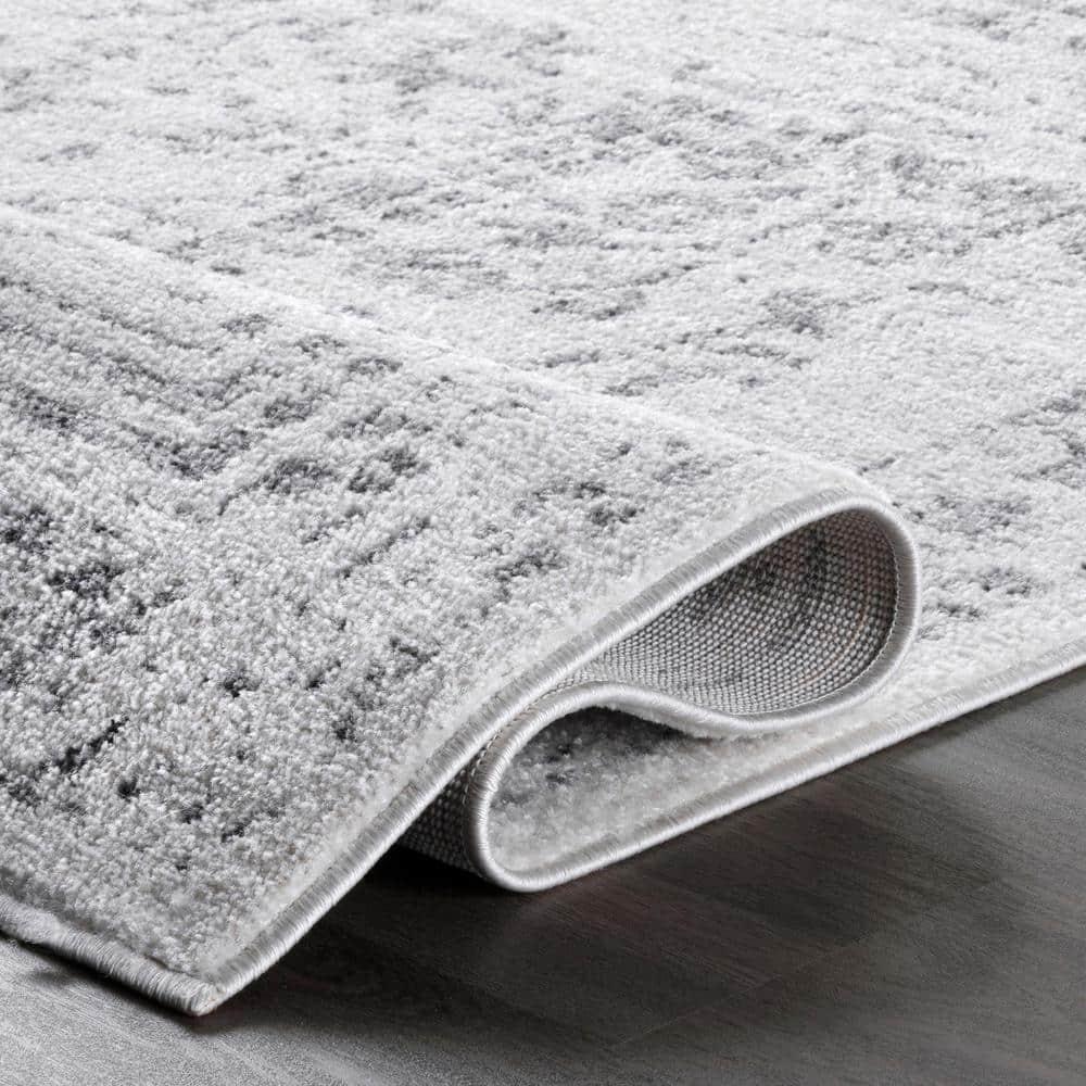 Nuloom Arlena Medallion 8x10 Indoor Area Rug for Living Room Bedroom Dining Room Kitchen, Grey/Ivory