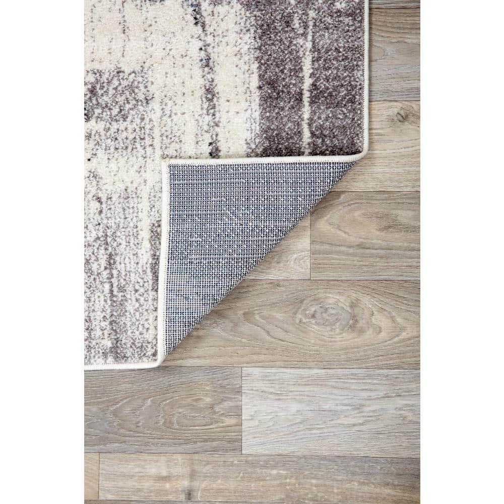 World Rug Gallery Contemporary Modern Abstract Gold 6'6" x 9' Area Rug