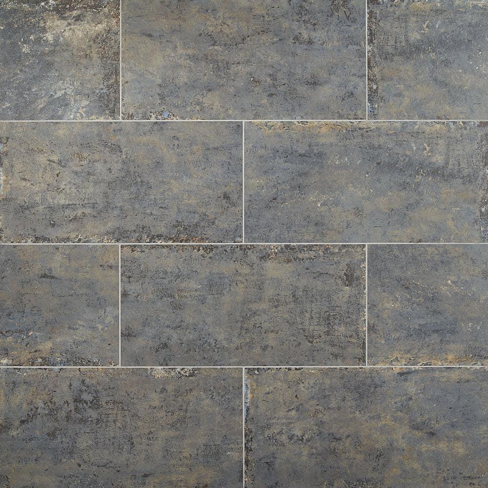 Mantis 11.81 in. x 23.62 in. Matte Porcelain Concrete Look Floor and Wall Tile (13.55 Sq. Ft./Case)