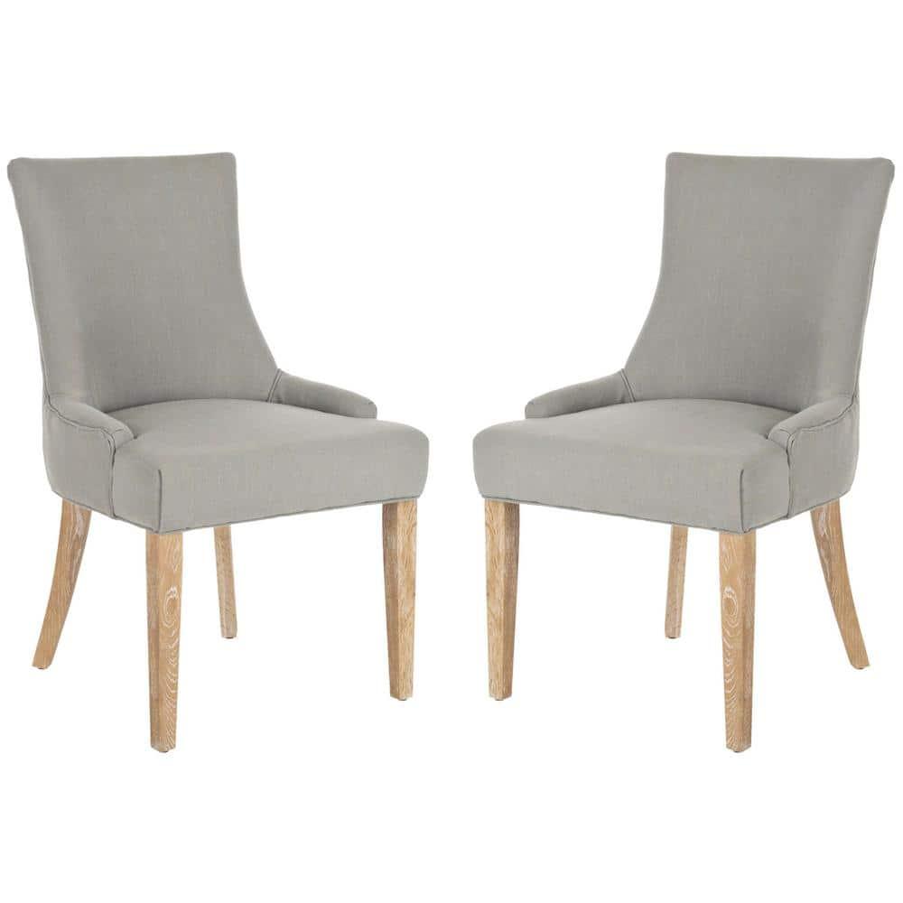 Lester 19" H Dining Chair (Set of 2) - MCR4709 - Granite - Safavieh Couture