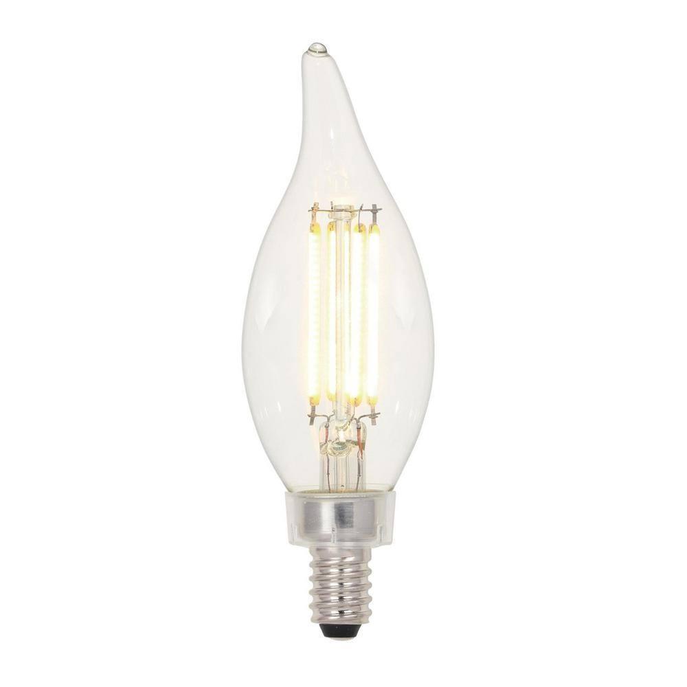 60-Watt Equivalent CA11 Dimmable Clear E12 Edison Filament LED Light Bulb 3000K (6-Pack)