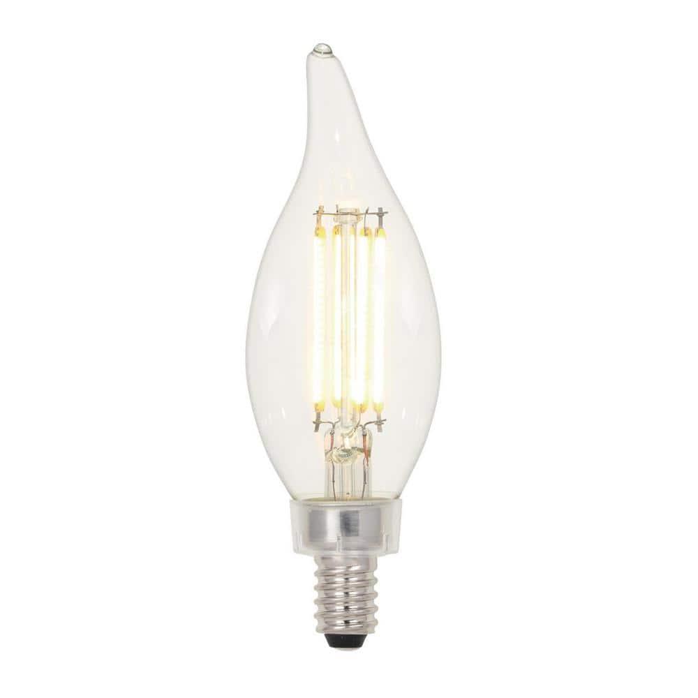 60-Watt Equivalent CA11 Dimmable Clear E12 Edison Filament LED Light Bulb 3000K (6-Pack)
