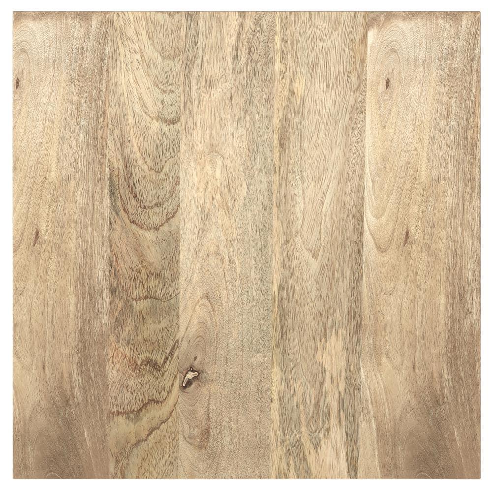 Lowry 22"W Solid Acacia Wood Square End Table with Storage Drawer