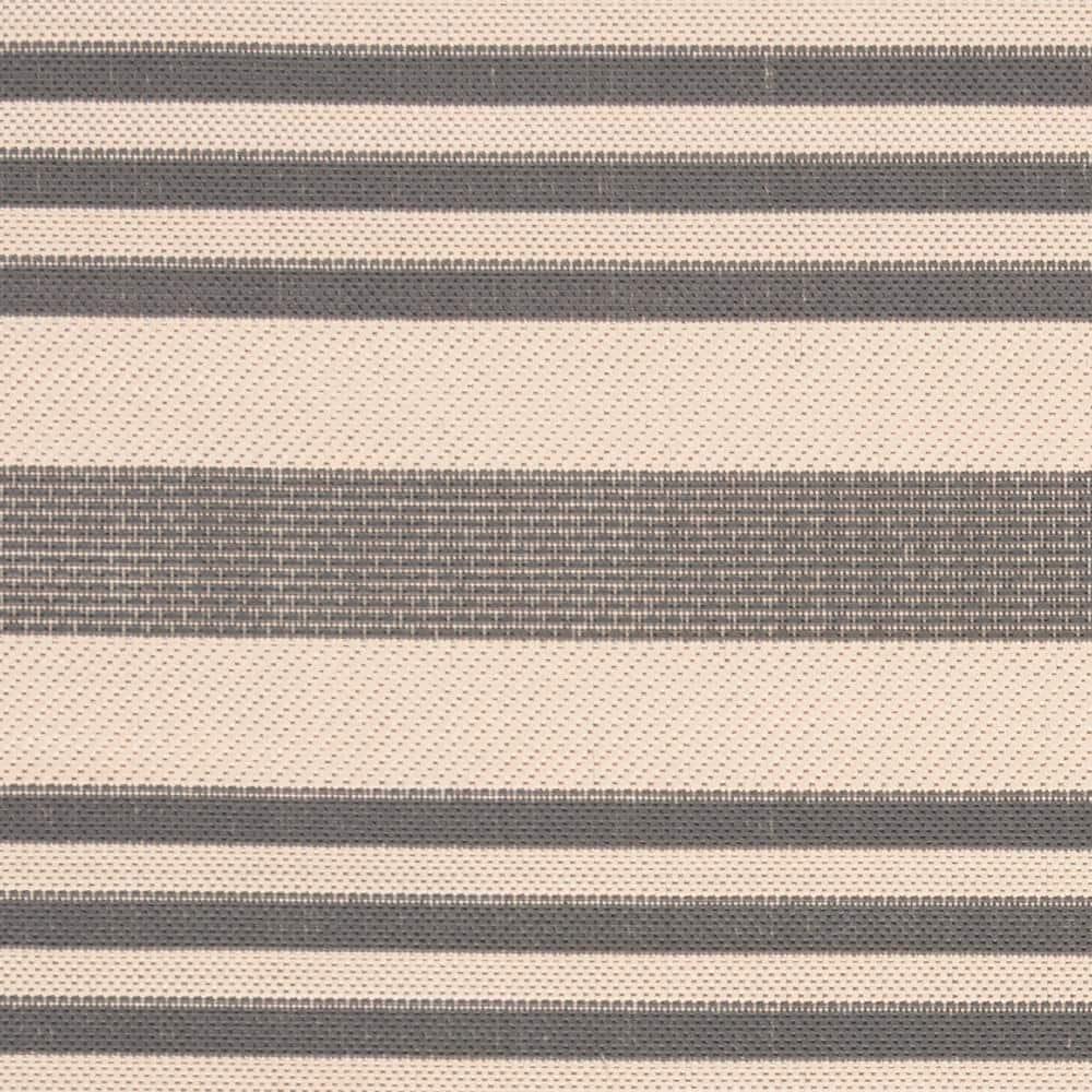 Courtyard CY6062 Power Loomed Indoor/Outdoor Area Rug - Grey/Bone - 4'x4' - Safavieh.