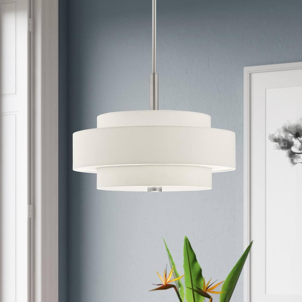Livex Lighting Meridian 4 - Light Pendant in  Brushed Nickel