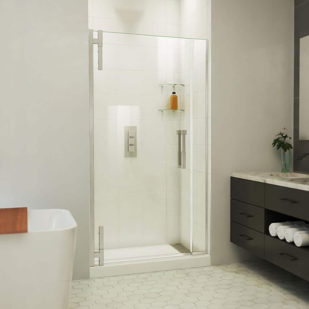 DreamLine Ascend 40-41 in. W x 72 in. H Frameless Pivot Shower Door