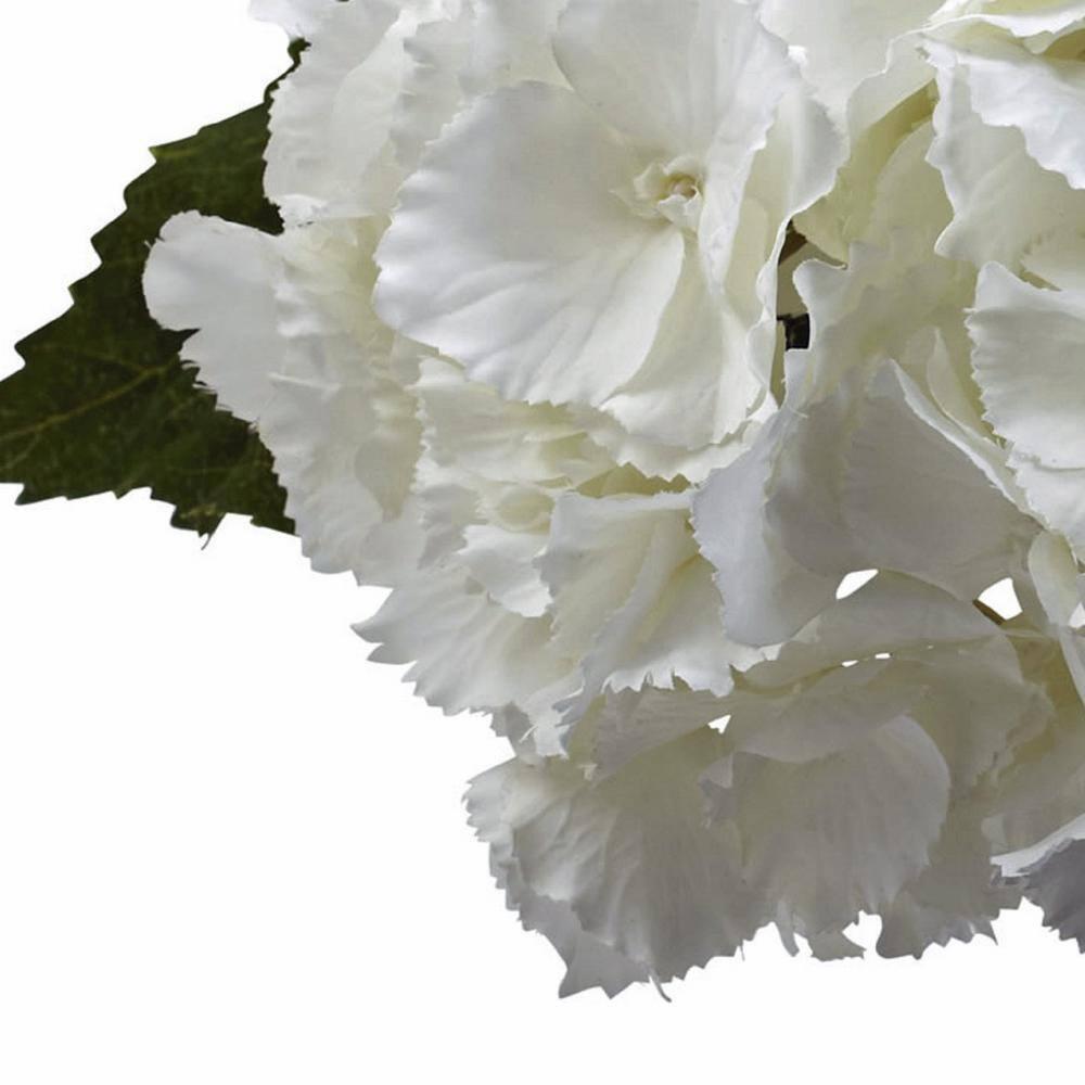 Nearly Natural Blooming Hydrangea with Vase Arrangement