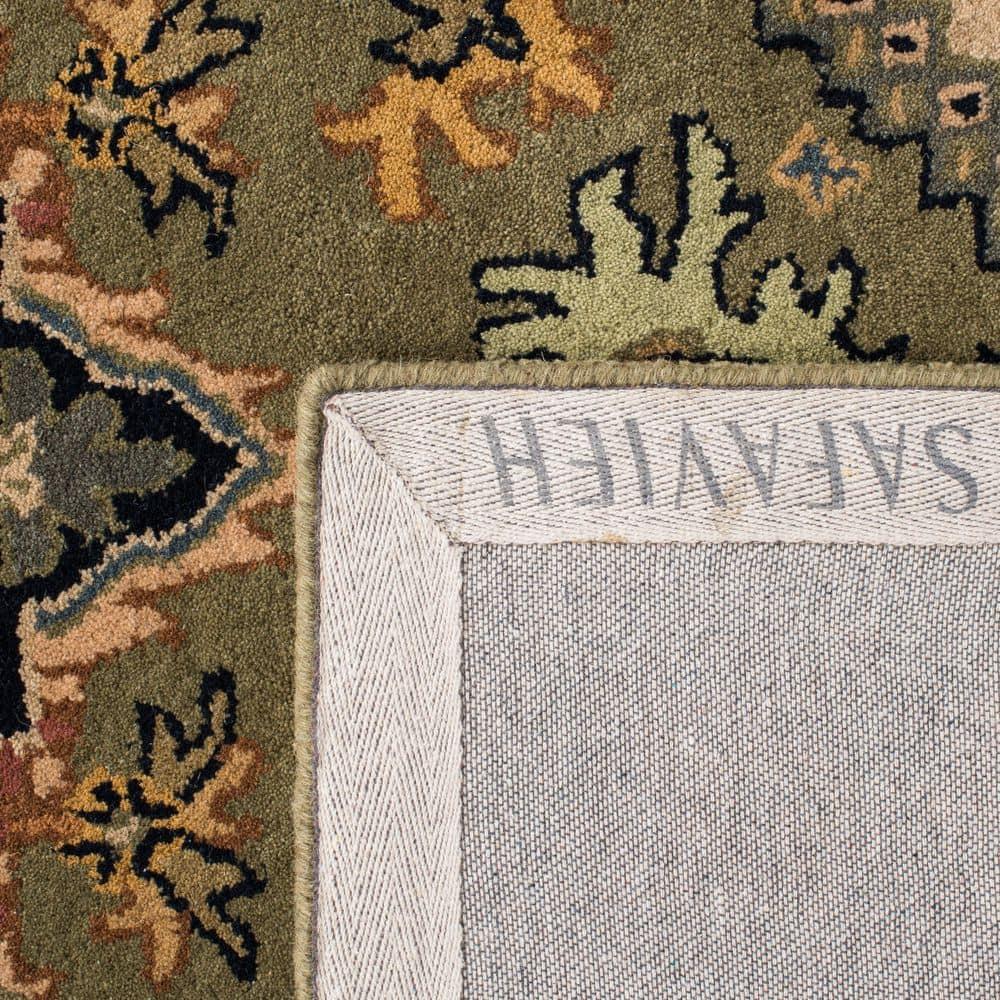Heritage HG625 Handmade Accent Rug - 3'x5' - Green/Light Brown - Safavieh