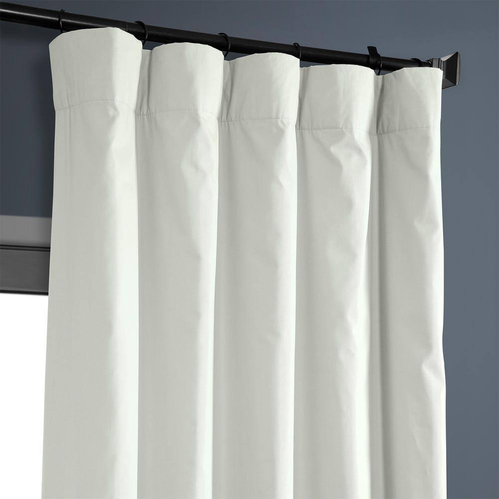 Fresh Popcorn Solid Cotton Blackout Curtain (1 Panel), Fresh Popcorn, 50W X 84L