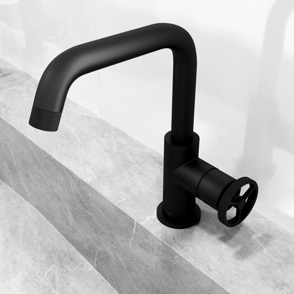 Cass 9" H Single Handle Single Hole Bathroom Faucet