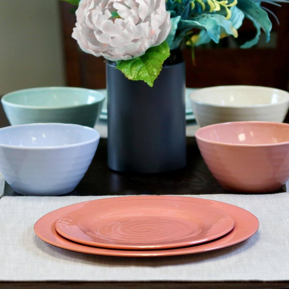Gibson Elite 12pc Melamine Brist Dinnerware Set