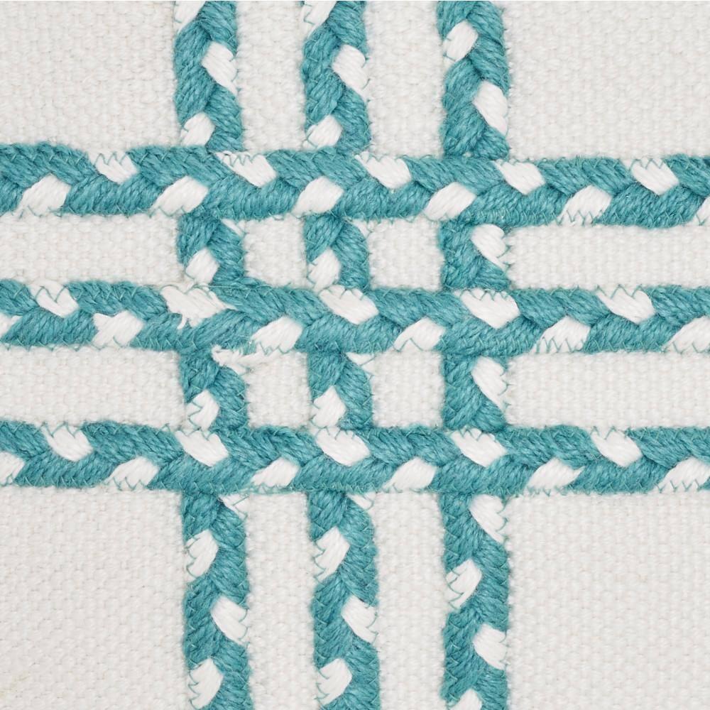 14"x20" Oversize Criss Cross Braids Lumbar Throw Pillow - Mina Victory
