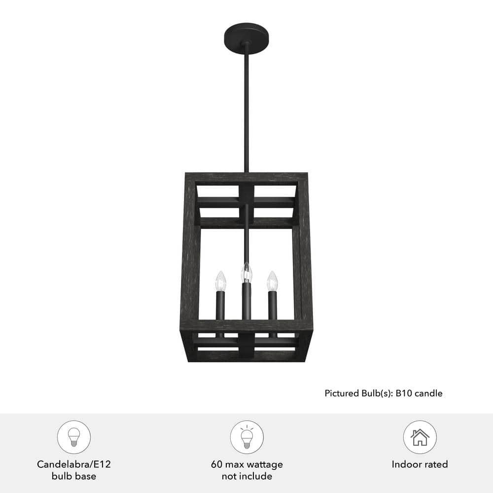 Squire Manor 4 - Light Lantern Rectangle Chandelier