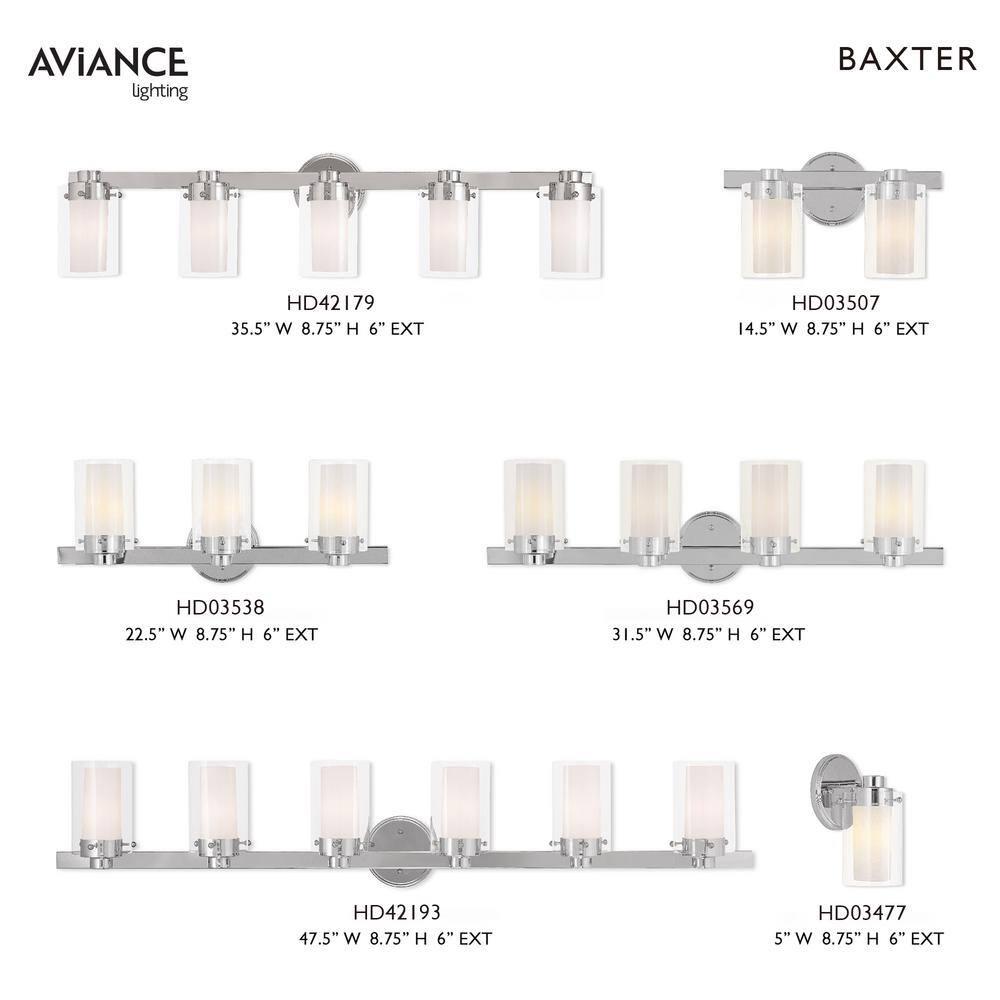 Livex Lighting Manhattan 2 - Light Vanity in  Polished Chrome