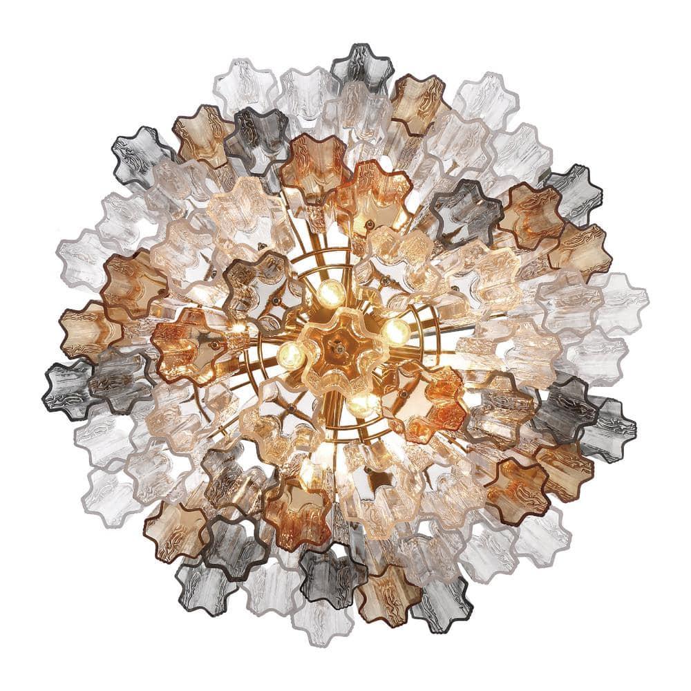 Crystorama Lighting Addis 12 - Light Chandelier in  Aged Brass