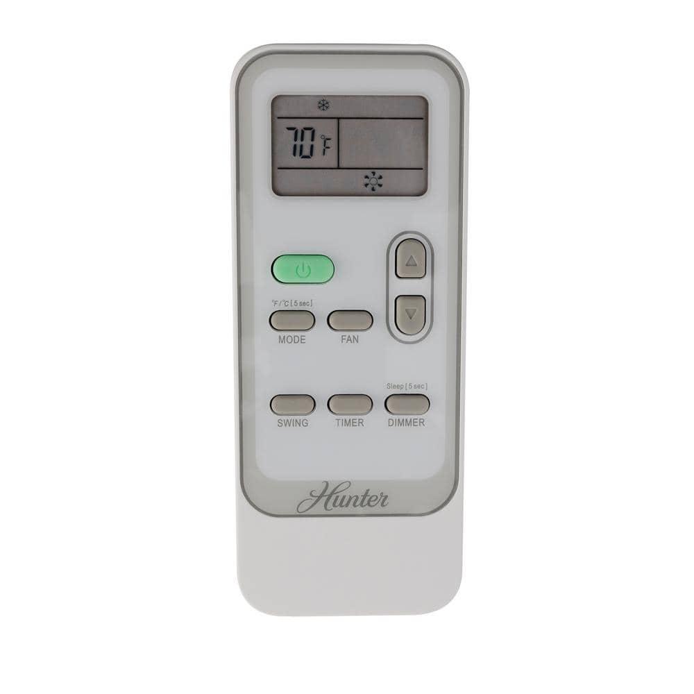 Hunter Fan 10000 BTU (8000 SACC DOE) 450 Sq Ft Portable Dual Heater/Air Conditioner, White