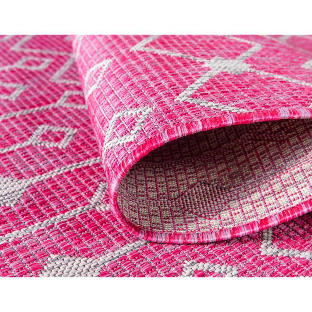 Unique Loom 7' 1 x 10' 0 Rectangle Indoor/Outdoor Trellis Fuschia Area Rug