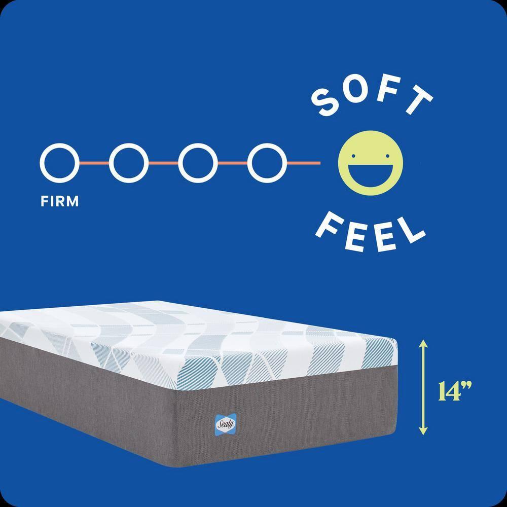 Sealy Dreamlife 14” King Gel Memory Foam Mattress-in-a-Box, Adult