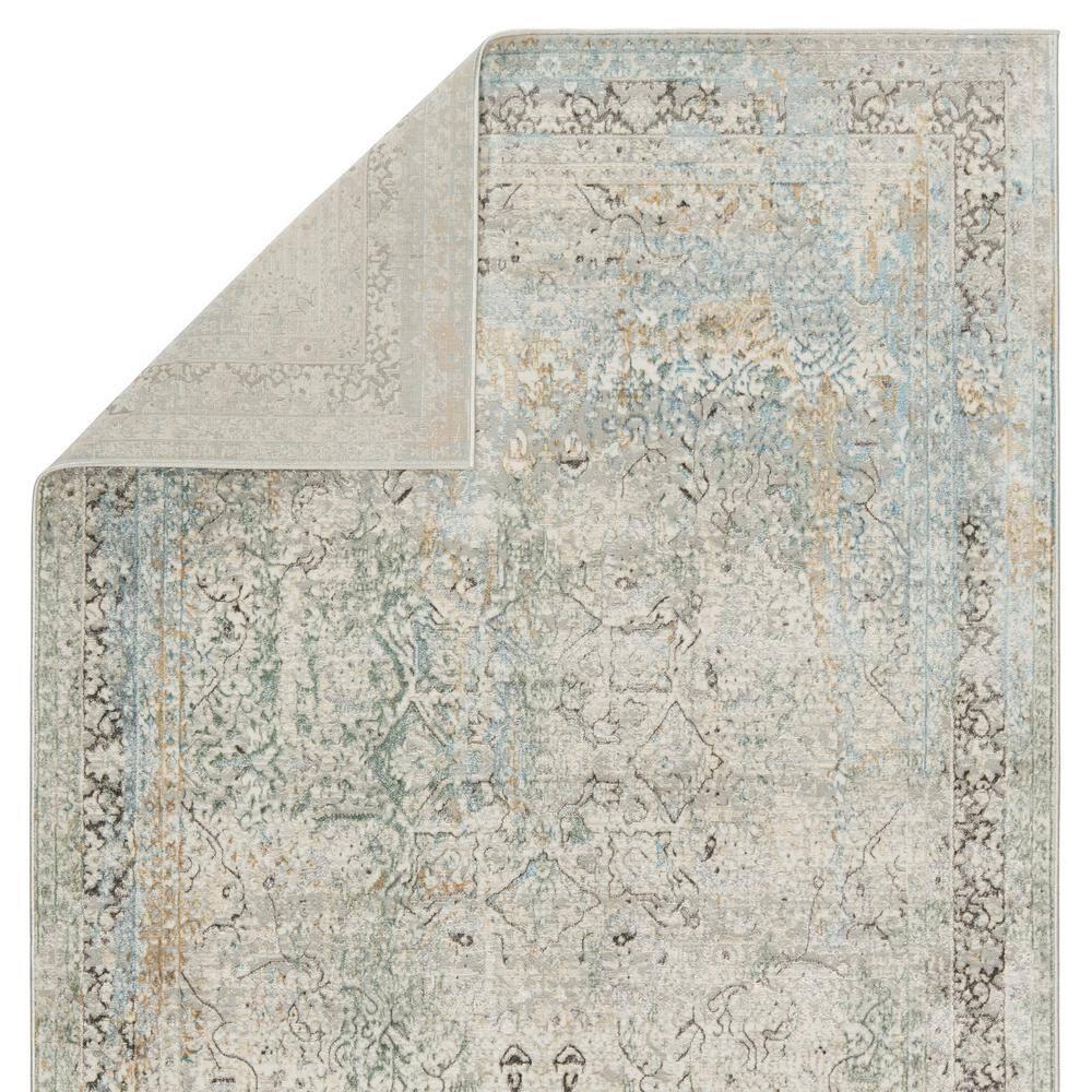 Thayer Green/Light Gray 9 ft. 10 in. x 14 ft. Medallion Rectangle Area Rug