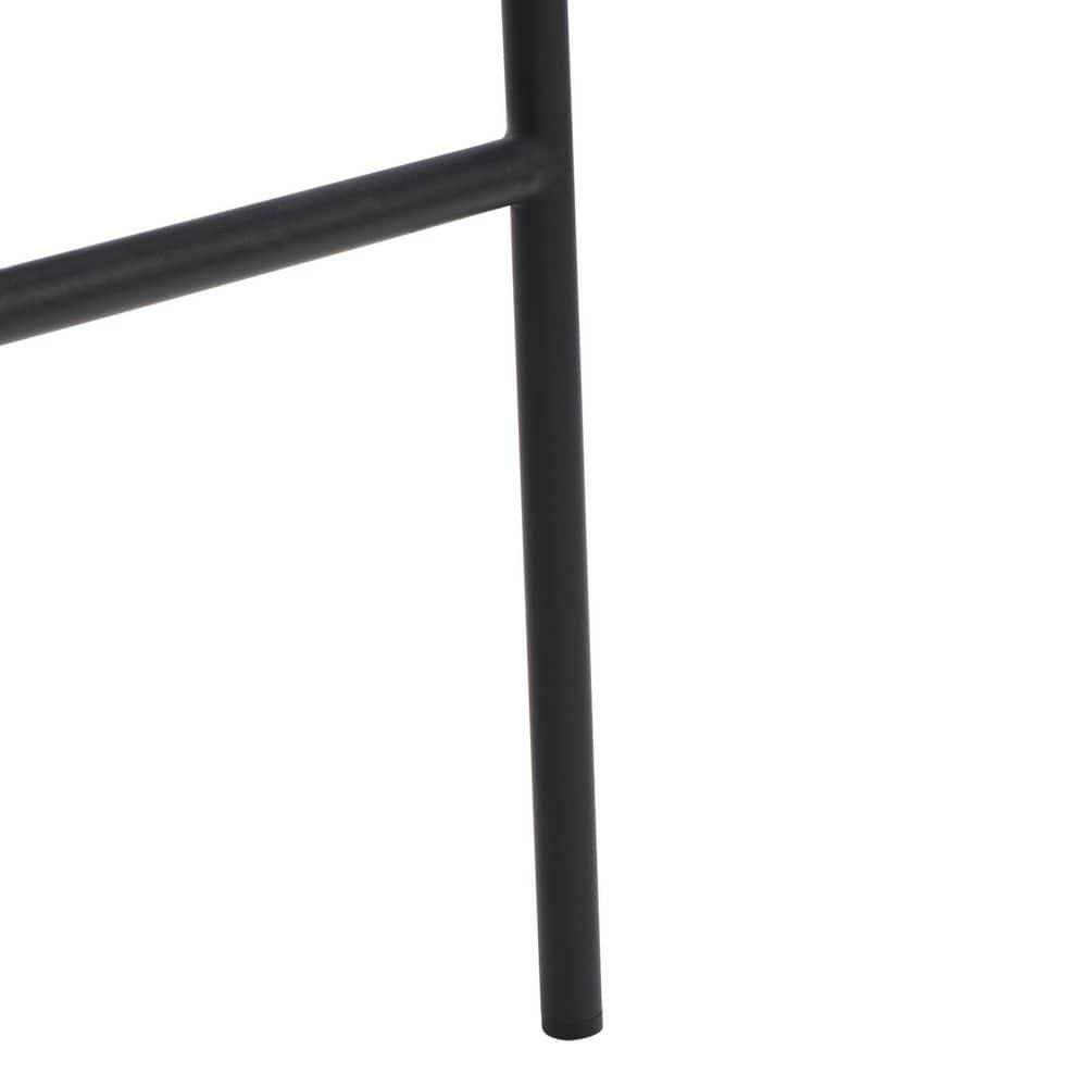 Olenna Woven Counter Stool - BST3011 - Cognac/Black - Safavieh