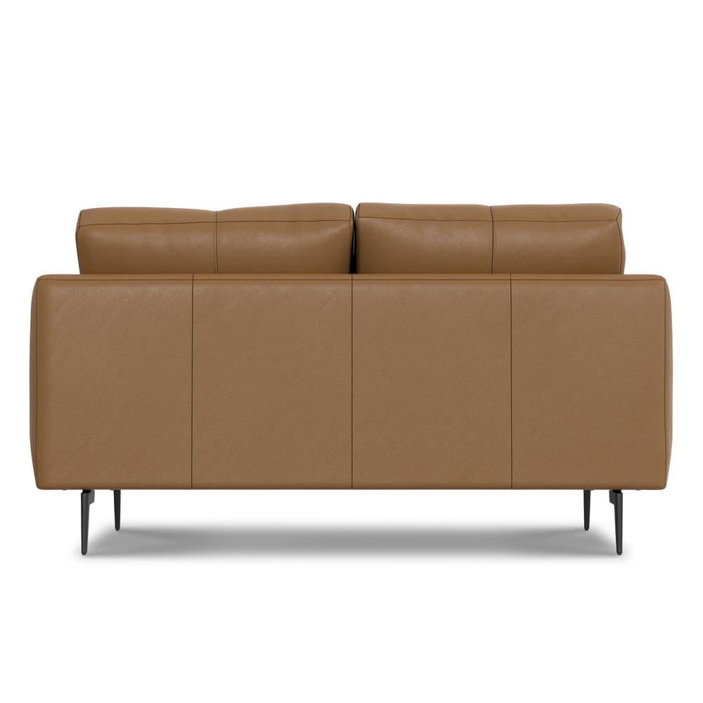 Simpli Home Stevens Leather Sofa