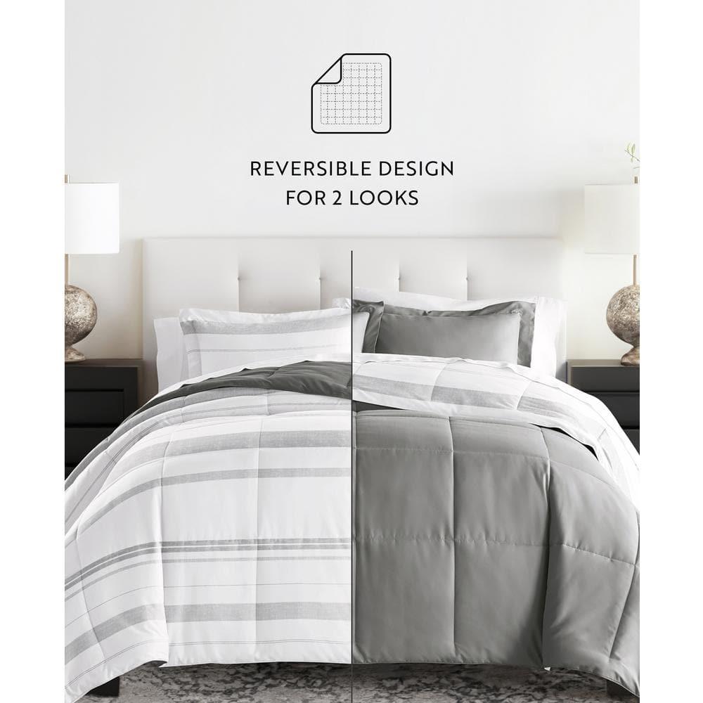 Becky Cameron Contemporary Coastal Stripe Down-Alternative Lightweight Comforter Set