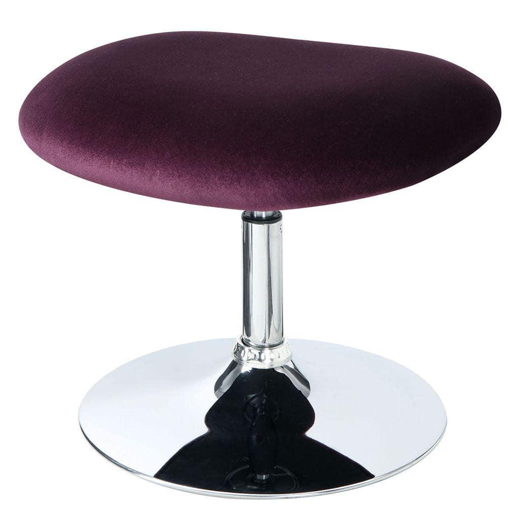 28'' Black Velvet Metal Circle Side Accent Chair