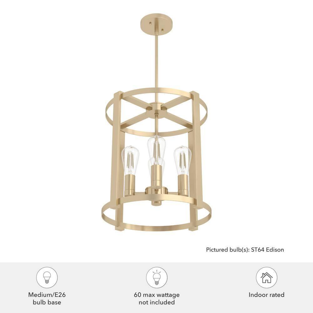Hunter Fan 4 Modern Alturas Gold Cage Chandeliers