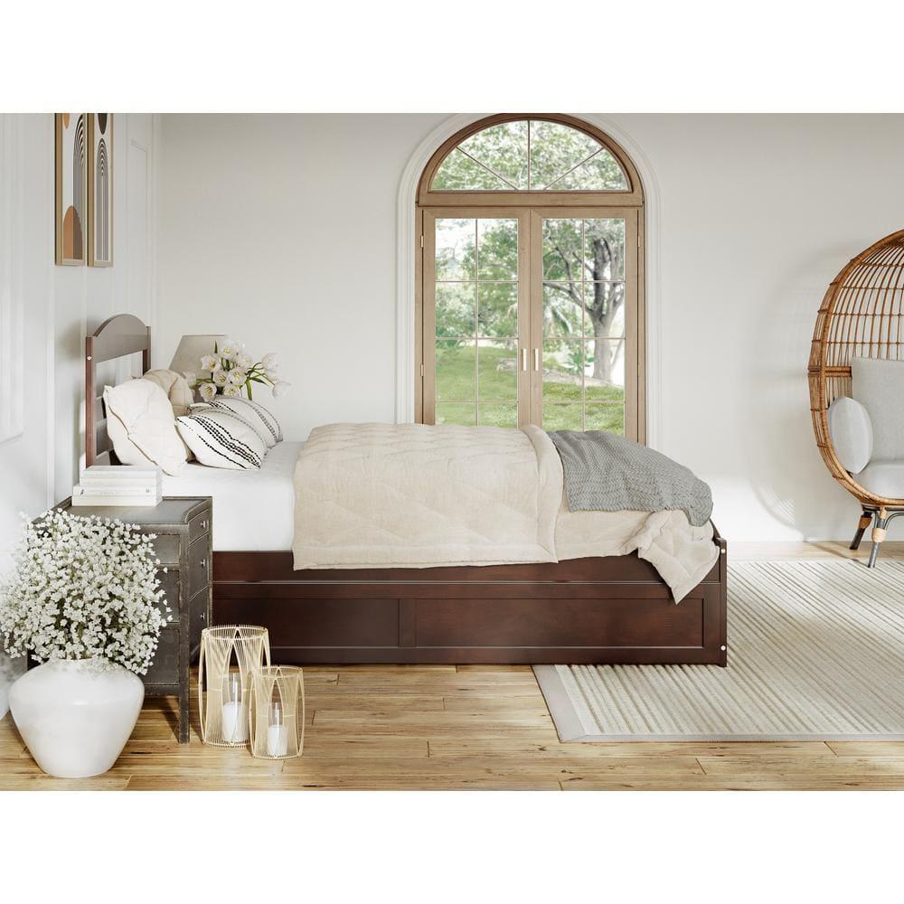 AFI Furnishings Warren Platform Bed F with Footboard & T Trundle AW