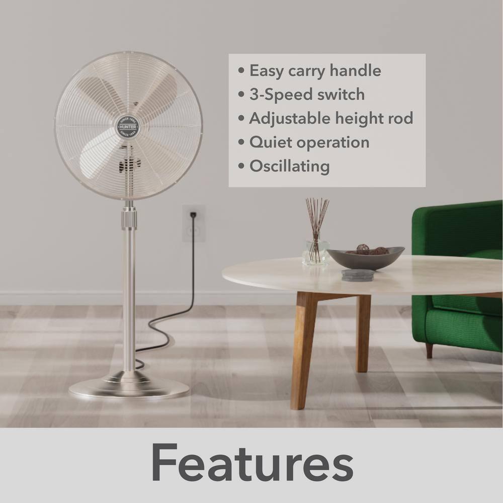 Hunter Fan 47" Oscillating Pedestal Fan