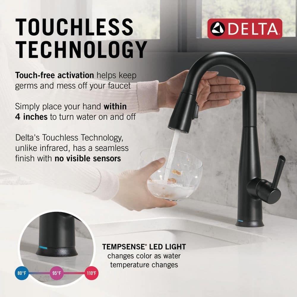 Essa Pull Down Sprayer Bar Faucet, Single Handle Prep Sink Faucet