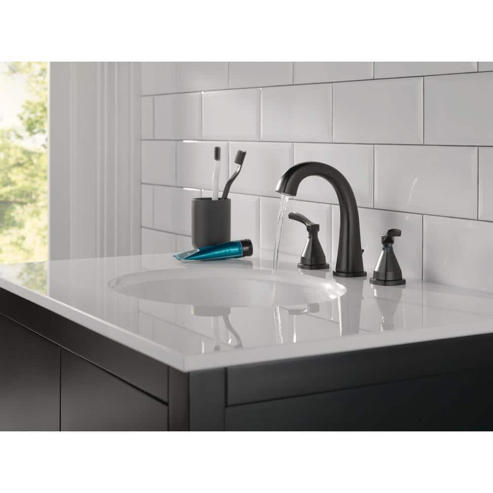 Stryke Widespread Bathroom Faucet with Drain Assembly and DIAMOND™ Seal Technology