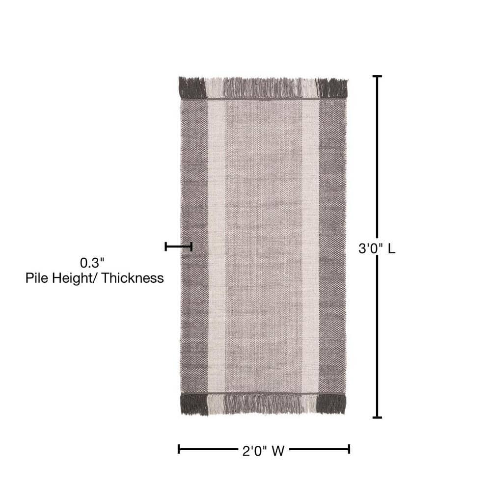 Montauk MTK301 Hand Woven Indoor Accent Rug - Ivory/Grey - 2'x3' - Safavieh